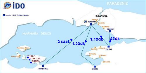 istanbul dan erdek ocaklar narli ya ulasim